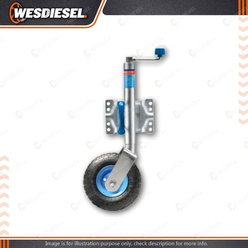 ARK Jockey Heavy-Tread Wheel 10 Inch Pneumatic Swivel Clamp - U-Bolt Swivel