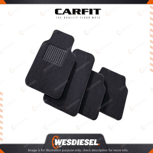 Carfit 4 Piece Set Elite Black Carpet Mats FR 68cm x 48cm / RR 46cm x 48cm