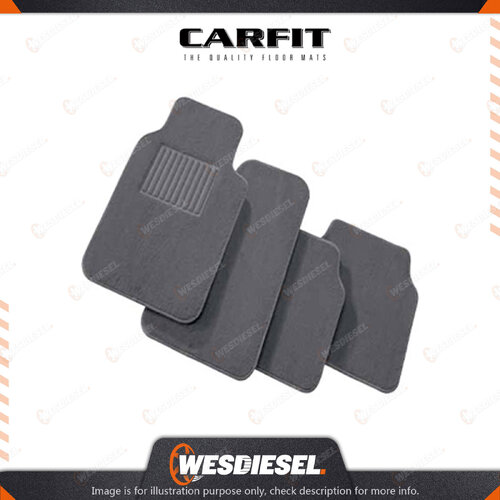 Carfit 4 Piece Set Elite Grey Carpet Mats FR 68cm x 48cm / RR 46cm x 48cm