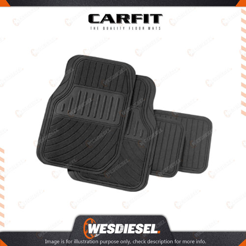 Carfit 4 Piece Set Perfect Fit Clear Rubber Mats FR 65cm x 46cm / RR 35cm x 43cm