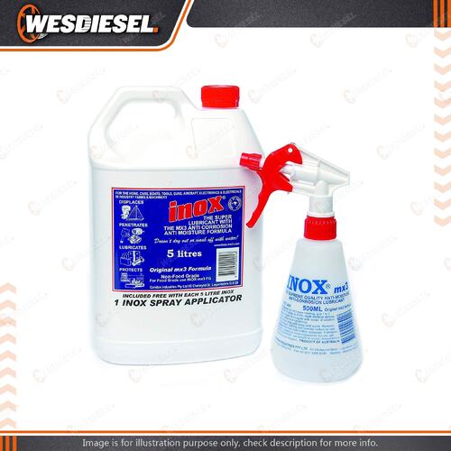 Inox MX3 Lubricant Original Formula 5-litre Bottle with Applicator