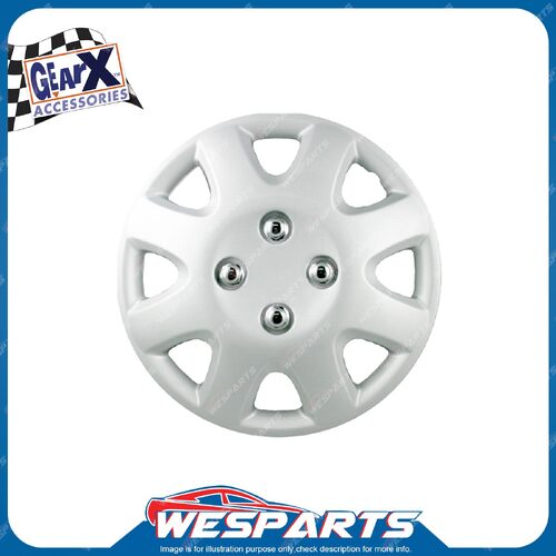 4 pieces of GearX Silver Wheel Covers 13" Coluber Automative Parts