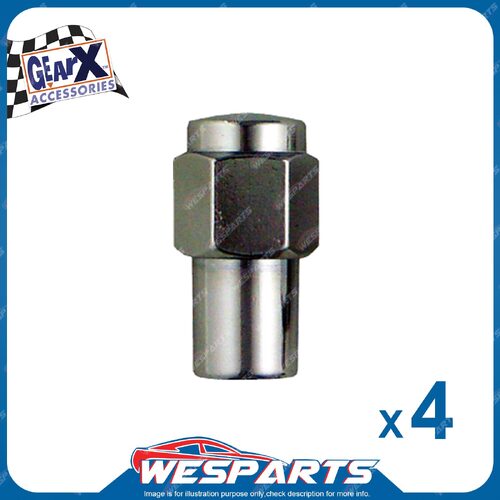 Pack of 4 GearX Brand Mag Wheel Nuts 1/2" inch Automative Parts MN12/4