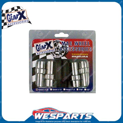 Set of 4 GearX Mag Long Shank Wheel Lock Nuts 1/2" Automative Parts