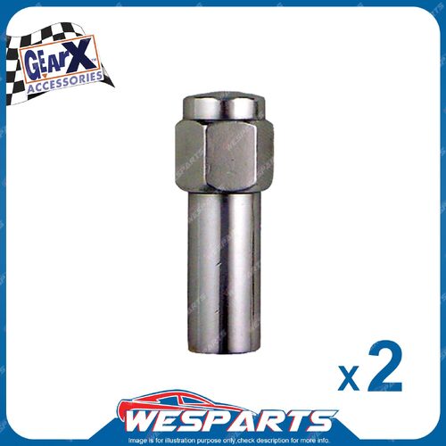 2 pcs of GearX Mag Long Shank Wheel Nuts - Size 1/2" Automative Parts