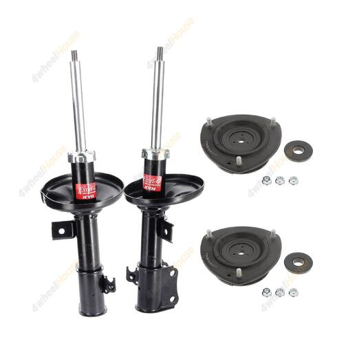 2 x KYB Shock Absorbers Strut Top Mount Kit Front 333432 333431 KSM5740