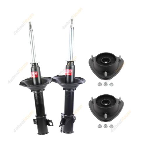 2 x KYB Shock Absorbers Strut Top Mount Kit Front 334190 334189 KSM5361