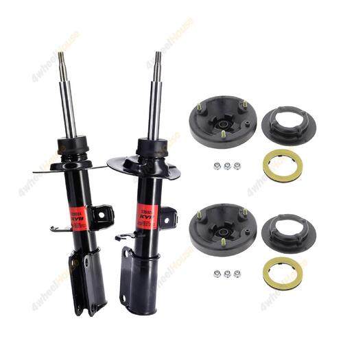 2 x KYB Shock Absorbers Strut Top Mount Kit Front 335925 335924 KSM5254