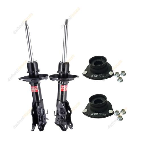 2 x KYB Shock Absorbers Strut Top Mount Kit Front 339203 339202 KSM7155