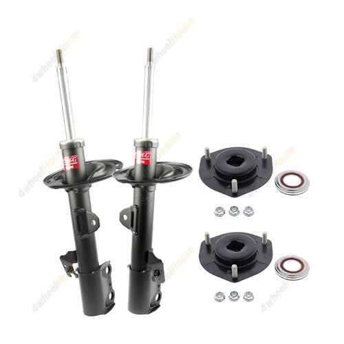 2 x KYB Shock Absorbers Strut Top Mount Kit Front 339282 339281 KSM7107