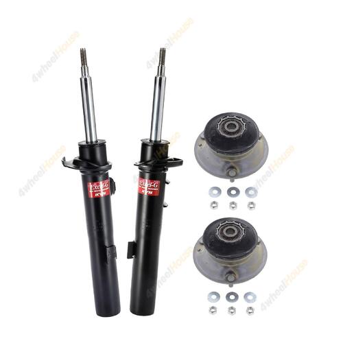 2 x KYB Shock Absorbers Strut Top Mount Kit Front 339270 339269 KSM1003