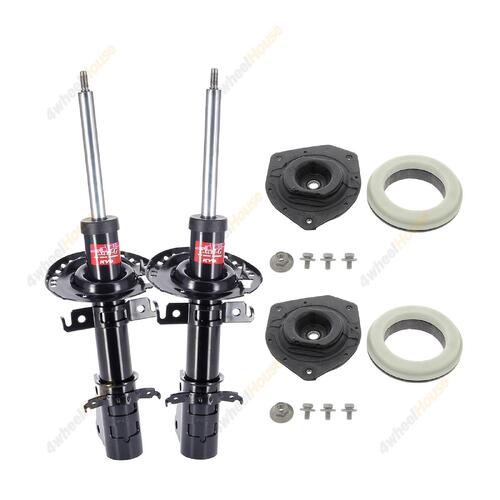 2 x KYB Shock Absorbers Strut Top Mount Kit Front 339766 KSM1534