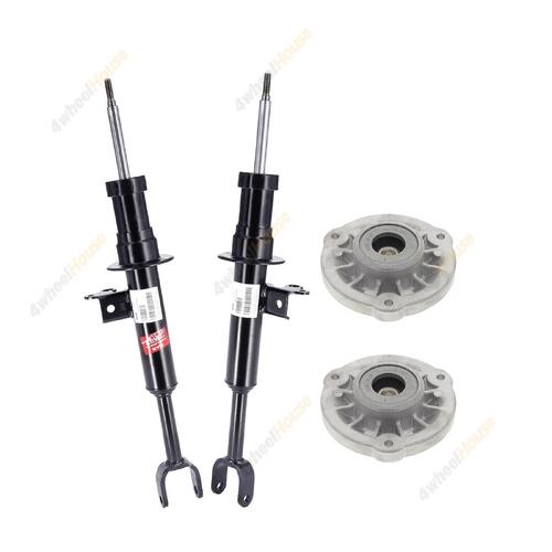 2 x KYB Shock Absorbers Strut Top Mount Kit Front 341707 341706 KSM1004