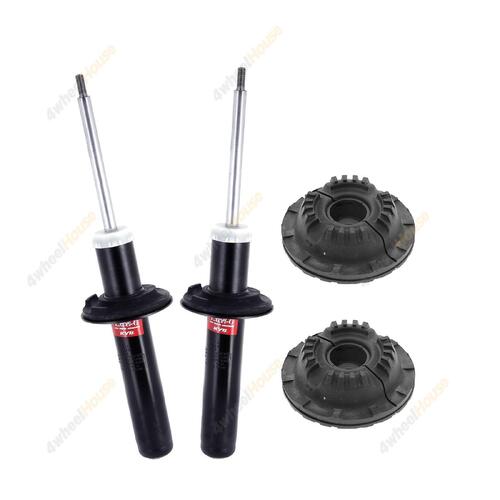 2 x KYB Shock Absorbers Strut Top Mount Kit Front 341718 KSM5784