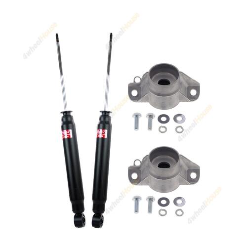 2 x KYB Shock Absorbers Strut Top Mount Kit Rear 345086 KSM5666